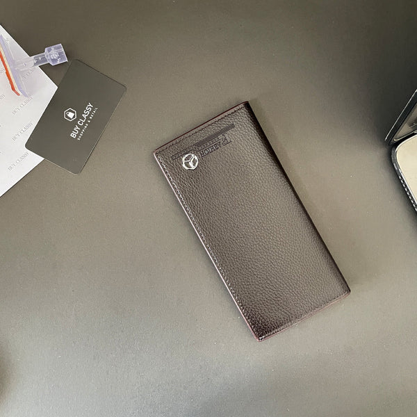 Long Wallet & Card Holder - Slim Design with ID Photo Frame, Multiple Card Slots