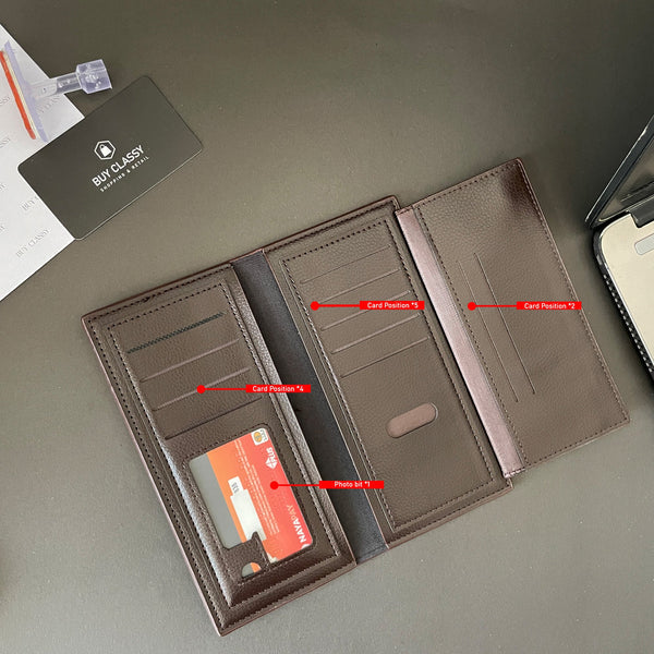 Men's Fashion Three-Layer Wallet, Large Capacity Multi-functional Wallet, Ideal Gift For Men