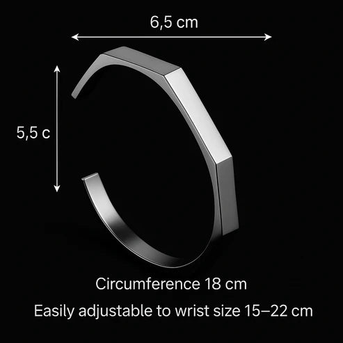 Titan Hex™ Stainless Steel Bracelet – Bold & Modern Design