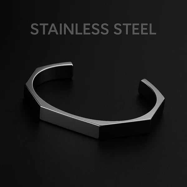 Titan Hex™ Stainless Steel Bracelet – Bold & Modern Design