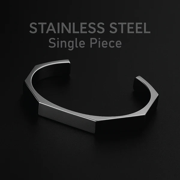 Titan Hex™ Stainless Steel Bracelet – Bold & Modern Design