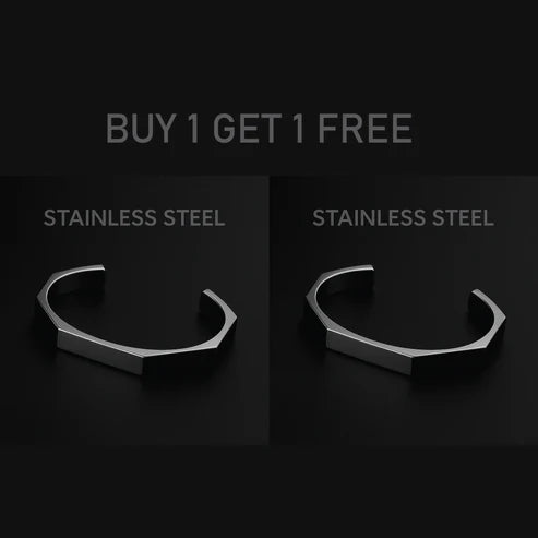 Titan Hex™ Stainless Steel Bracelet – Bold & Modern Design
